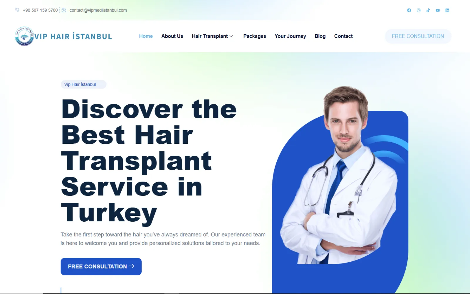 VIP Hair Istanbul — Sağlık Turizmi Web Sitesi